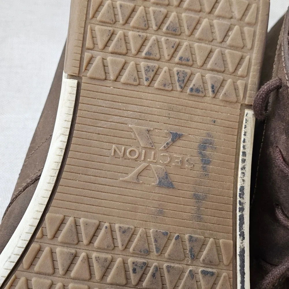 Section X Chukka Boots Mens 13 Brown Leather Lace Up Casual Brazil 733SX0019